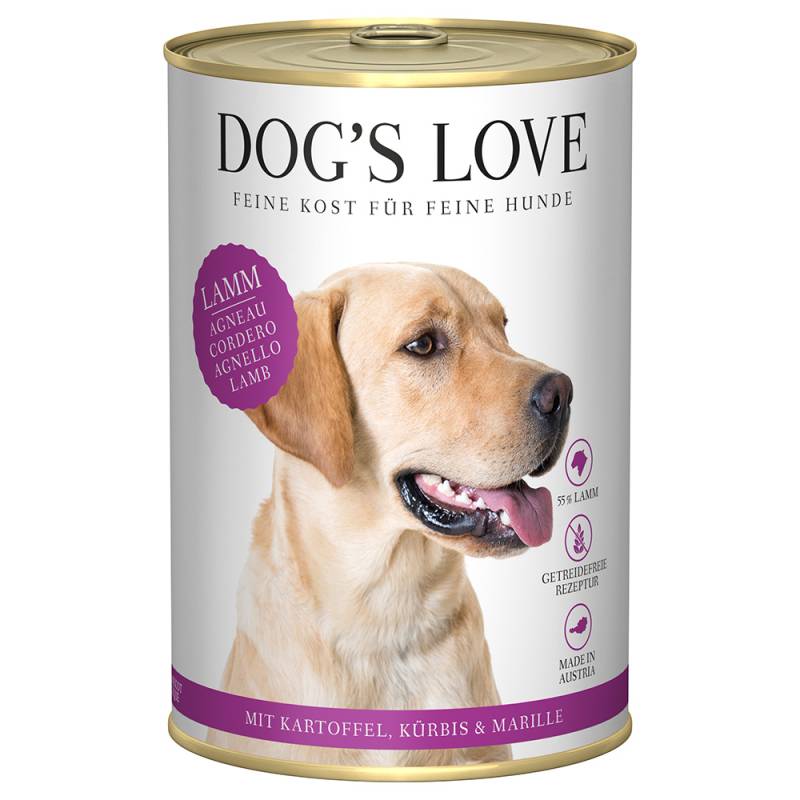 Dog´s Love Adult 6 x 400 g - Lamm von Dog´s Love