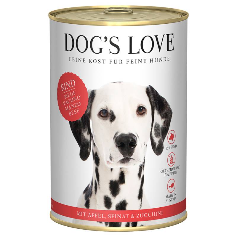 Dog´s Love Adult 6 x 400 g - Rind von Dog´s Love