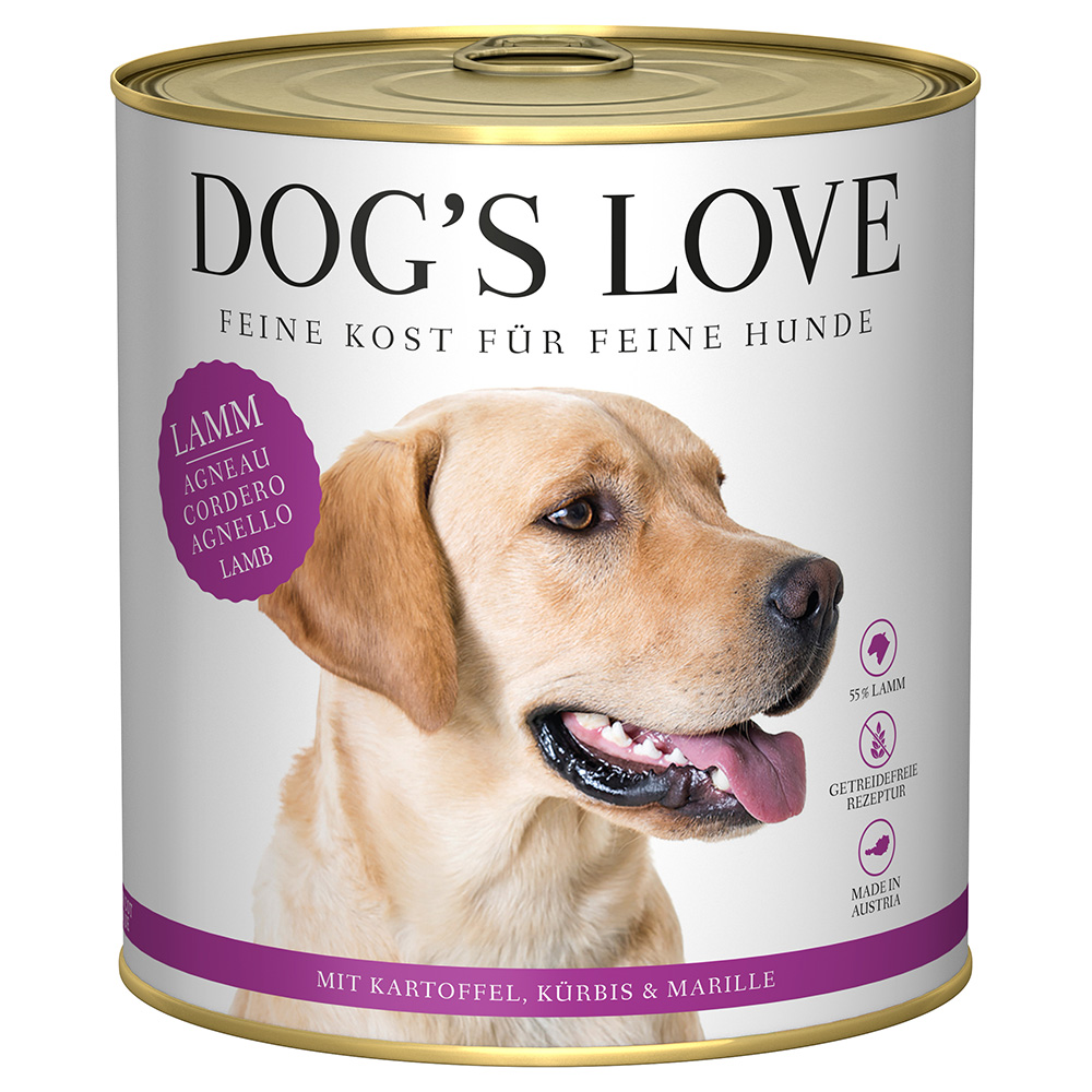 Dog´s Love Adult 6 x 800 g - Lamm von Dog´s Love