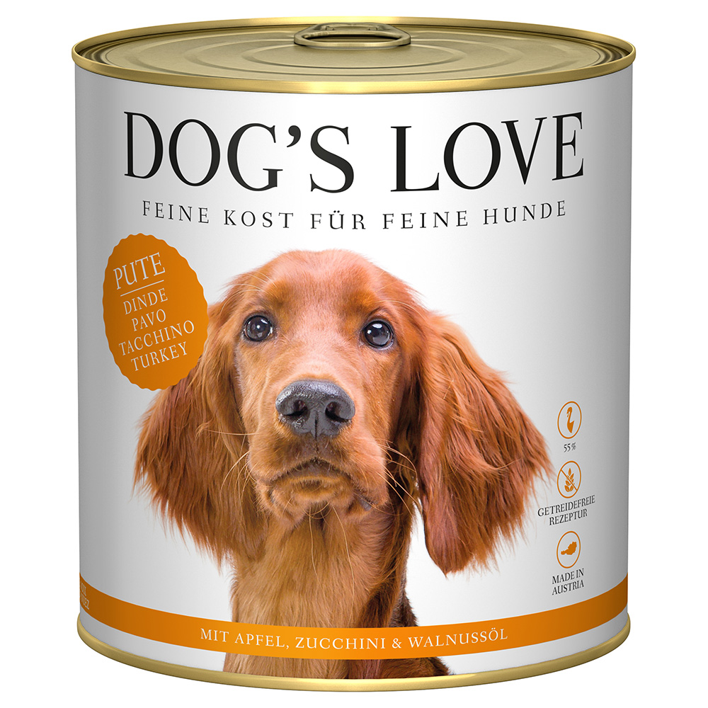 Dog´s Love Adult 6 x 800 g - Pute von Dog´s Love