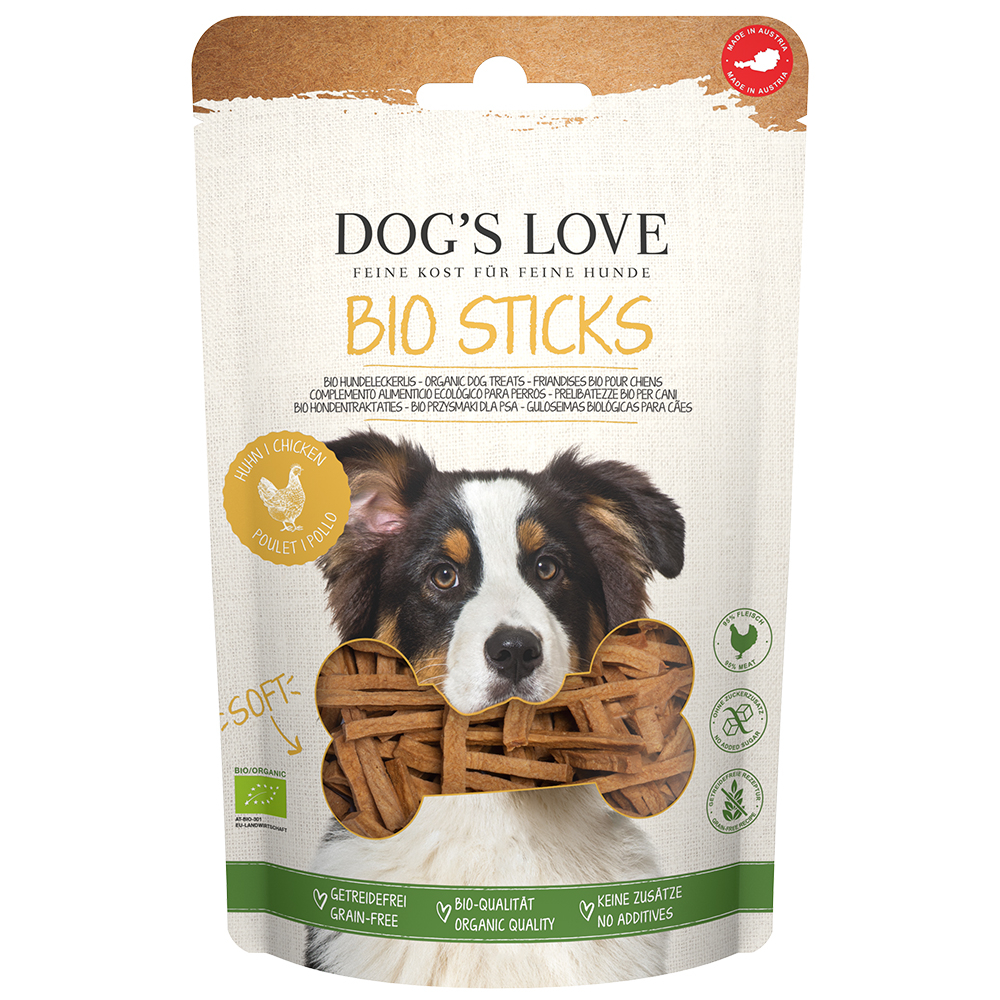 Dog´s Love Bio Sticks mit Bio-Huhn - Sparpaket: 12 x 150 g Dog´s Love Bio Sticks mit Bio-Huhn - Sparpaket: 12 x 150 g von Dog´s Love