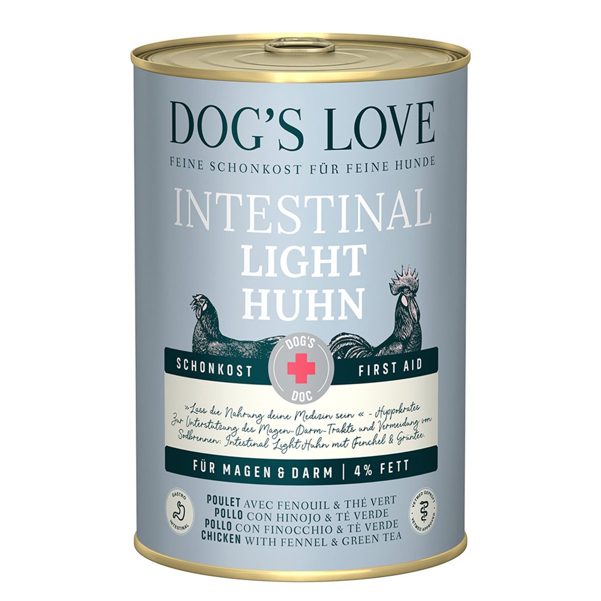 Dog's Love DOC Intestinal Light Huhn 6x400 g Dog's Love DOC Intestinal Light Huhn 6x400 g von Dog's Love