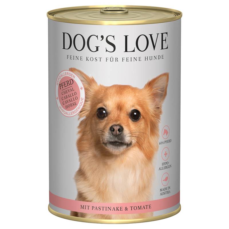 Dog´s Love Hypoallergen 6 x 400 g - Pferd von Dog´s Love