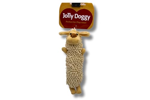 DogBox Boutique Chubleez Noodle Buddy – Bequemes Hundespielzeug aus Plüsch mit Quietscher, 21 cm, für alle Rassengrößen von DogBox Boutique