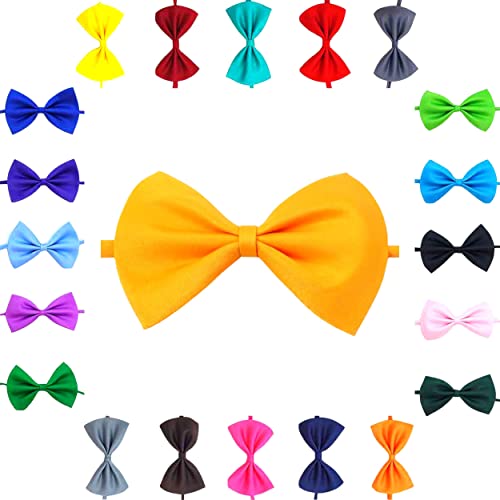 Trendy Bowties Haustier Hund Katze Fliege Halsband Kleine bis Große Haustiere Einstellbar Welpen Kätzchen Junge Mädchen (Gelb) von DogCatz