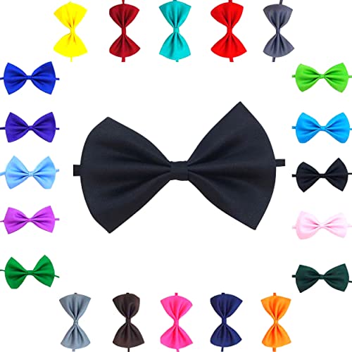 Trendy Bowties Haustier Hund Katze Fliege Halsband Kleine bis Große Haustiere Einstellbar Welpen Kätzchen Junge Mädchen (Schwarz) von DogCatz