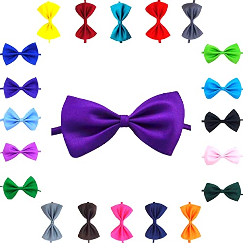 Trendy Bowties Haustier Hund Katze Fliege Halsband Kleine bis Große Haustiere Verstellbar Welpe Kätzchen Junge Mädchen (Lila) von DogCatz