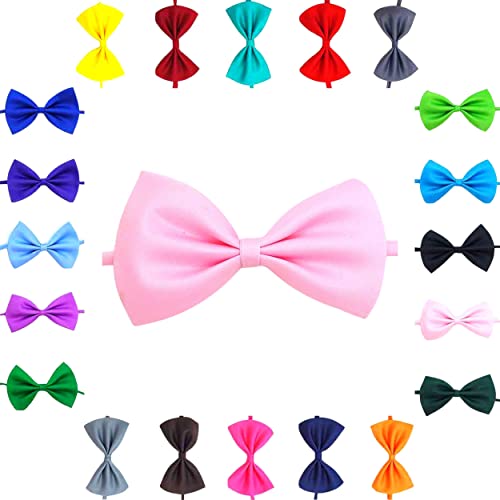 Trendy Bowties Haustier Hund Katze Fliege Halsband Kleine bis Große Haustiere Verstellbar Welpen Kätzchen Junge Mädchen (Baby Pink) von DogCatz