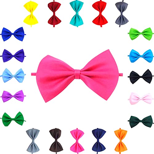 Trendy Bowties Haustier Hund Katze Fliege Halsband Kleine bis Große Haustiere Verstellbar Welpen Kätzchen Junge Mädchen (Cerise) von DogCatz