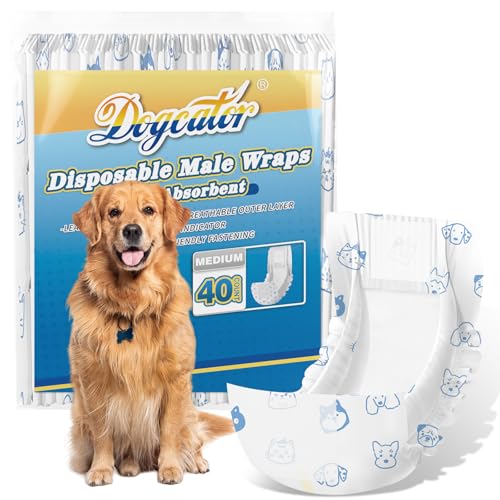 Dogcator Einweg-Wraps für Herren, L, 40 Stück von Dogcator