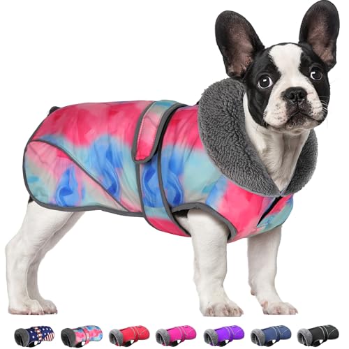 Dogcheer Hunde-Wintermantel, wasserdichte Hundejacke, warmer Hundemantel mit Loch für die Leine, mit Reißverschluss, reflektierend, verstellbar, Schneeanzug, gemütliche Haustier-Winterkleidung für von Dogcheer