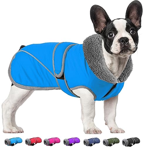 Dogcheer Hundemantel, warme Hundejacke, Wintermantel, Weihnachtshunde-Fleecepullover mit Klettverschluss, reflektierend, für kaltes Wetter, wasserdichte Hundeschneejacke für kleine, mittelgroße und von Dogcheer