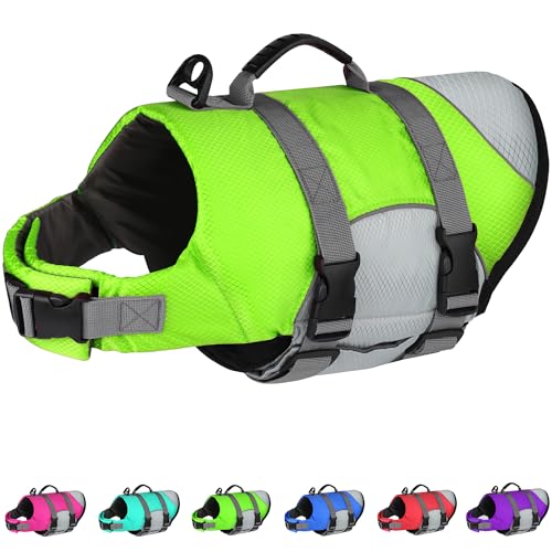 Dogcheer Hundeschwimmweste, Sport-Stil, Hundeschwimmweste zum Schwimmen und Bootfahren, reflektierend und verstellbar, Welpen-Schwimmweste, schwimmende Schwimmweste, Haustier-Schwimmweste, von Dogcheer