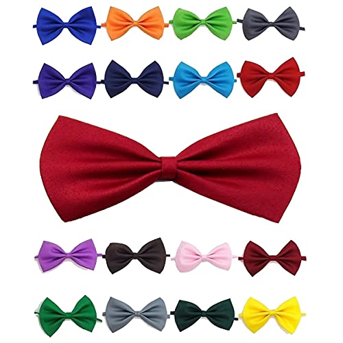 Doggie Style Store Fliege Hund Welpen Katze Kätzchen Haustier Smoking Hochzeit Dicky Bowtie Shirt Geburtstag Abendessen Party Smoking Bräutigam Ringträger Halsband Dunkle Kirsche Weinrot von Doggie Style Store