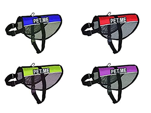 Doggie Stylz Service Dog Mesh Vest Harness Cool Comfort Nylon Purchase Comes with 2 Reflective PET ME pathces. Please Measure Your Dog Before Ordering von Doggie Stylz