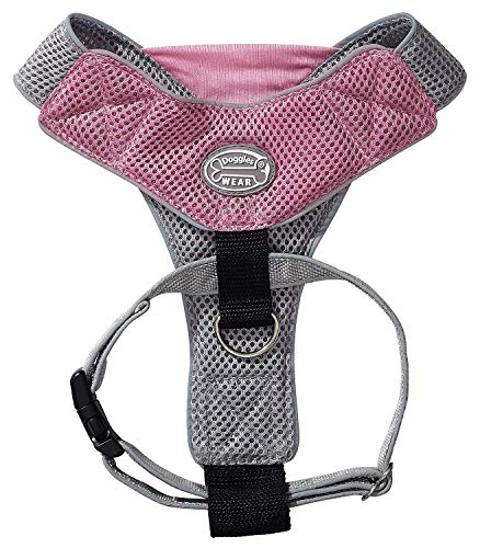 Doggles Hundegeschirr, V-Netzstoff, Rosa/Grau, Größe XS von Doggles