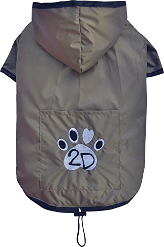 Doggy Dolly DR052 Hunderegenshirt, Größe: XL, 2 beinig braun von Doggy Dolly