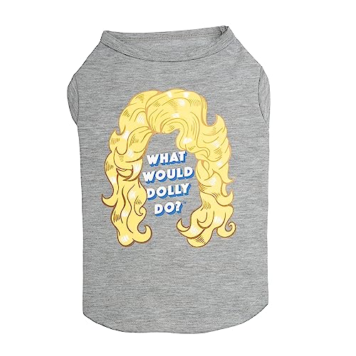 Doggy Parton Hund T-Shirt - Grau, S von Doggy Parton