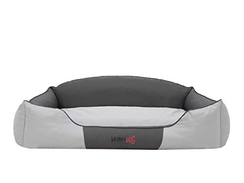 DOGGY Hundebett Katzenbett Haustierbett Hundeliege Gesteppt Hundekissen Bett Sofa Hundematratze Tierbett Hundesofa Matratze, Asche, L - 65 x 50 cm von DOGGY