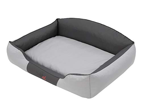 DOGGY Hundebett Katzenbett Haustierbett Hundeliege Gesteppt Hundekissen Bett Sofa Hundematratze Tierbett Hundesofa Matratze, Asche, XXL - 110 x 85 cm von DOGGY