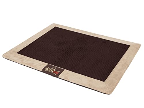 DOGGY Hundematte Hundebett Katzenbett Matte Haustierbett Hundeliege Ruheplatz Hundekissen Bett Tierbett Matratze, Braun Kord, M - 70 x 50 cm von DOGGY