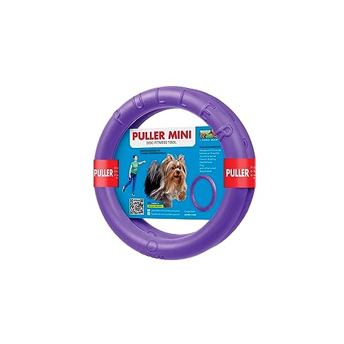 Puller MINI, 2 Stück, Spielringe, Fitnessgerät für Hunde, Interaktives Spielzeug für Hunde,Wasserspielzeug, Wurfspielzeug, 18x2 cm von DOGGY