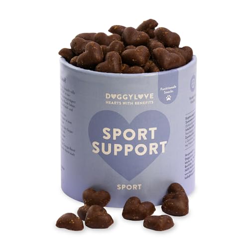 DoggyLove Sport Support – Sport, für aktive Hunde, Stärkung des Energiehaushalts & Immunsystems, Power-Snack, Premium Hundeleckerli, Hundesnacks Gesundheit, Ergänzungsfuttermittel, natürliche Zutaten, von DoggyLove