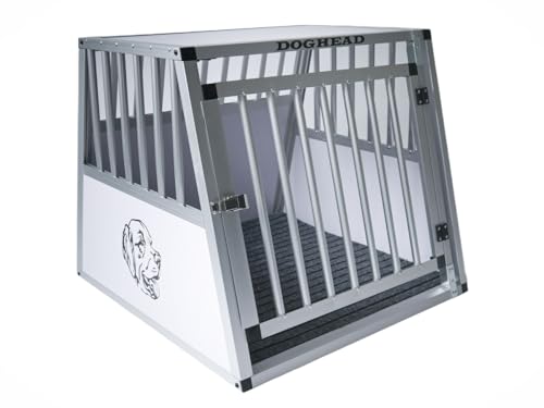 Doghead Alu Hundetransportbox 70x75x63 Comfort Reisebox Hundebox Transportbox Hundegitter Autobox von Doghead