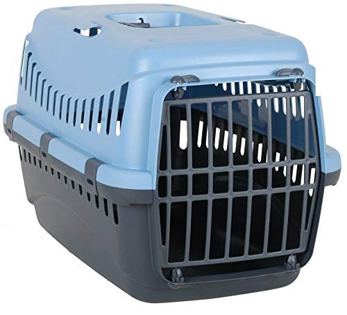 Transportbox für Hunde und Katzen, 45 cm x 30 cm, leicht, Blau von Dogi