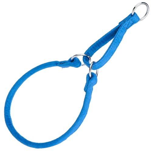 Comfort Martingale-Halsband aus Mikrofaser, rund, 20,3 cm breit, 50,8 cm lang, Blau von Dogline