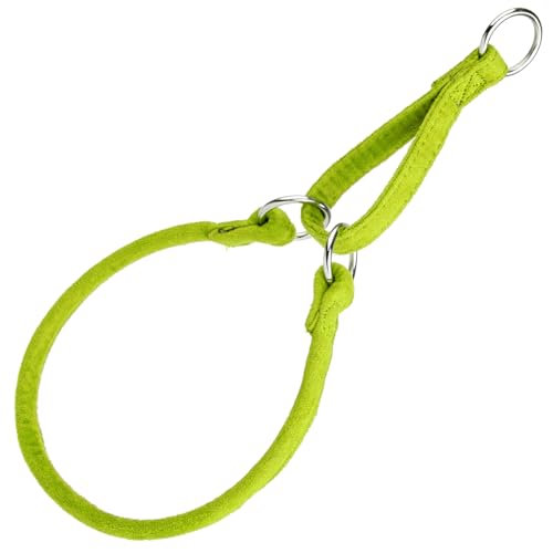 Comfort Martingalhalsband für Hunde, rund, Mikrofaser, 9,5 cm, L 55,9 cm, Grün von Dogline