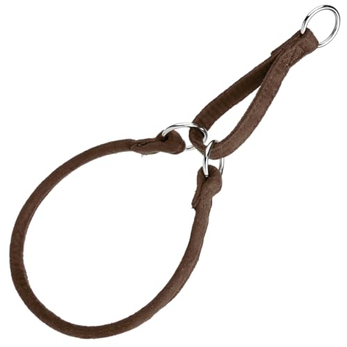 Comfort Mikrofaser-Halsband für Hunde, B 1/3 Zoll L 45,7 cm, Braun von Dogline