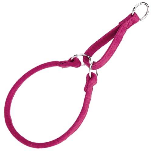 Dog Line Komfort Mikrofaser Rund Martingale Hundehalsband für Hunde für Hunde, W: 1/3" x L: 18", Rose von Dogline