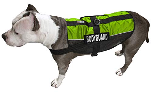 Dogline 22 bis 73,7 cm maxaire Mehrzweck-Mesh Weste für Hunde und 2 abnehmbaren Bodyguard Patches von Dogline