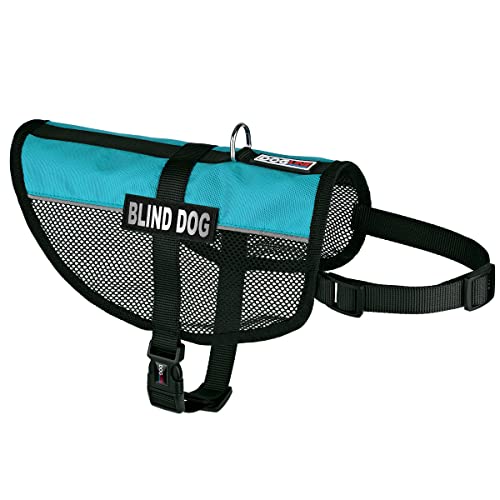 Dogline MaxAire Mesh Weste für Hunde und 2 abnehmbare Jalousien, 33-40,6 cm, Türkis von Dogline