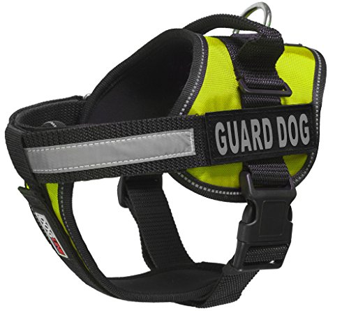 Dogline Unimax multifunktionsunterhemd Geschirr für Hunde und 2 abnehmbaren Guard Dog Patches, Größe M, grün von Dogline