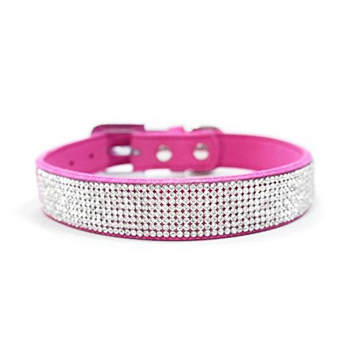 Dogo VIP Bling Hundehalsband, Fuchsia/Größe S von Dogo