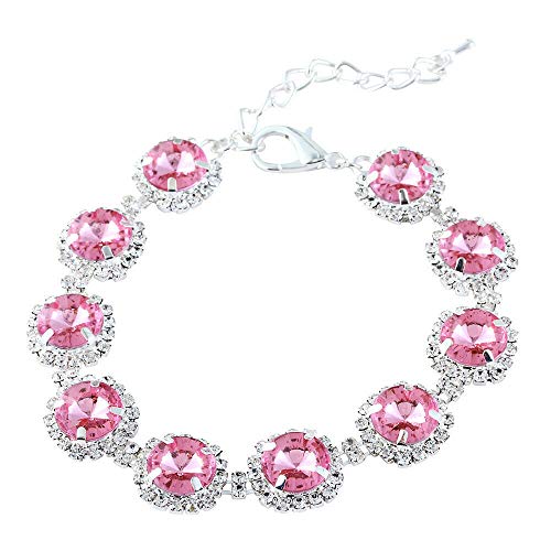 Dogs Kingdom Halsband für Hunde und Katzen, Kristall, glitzernde Strasssteine, Party-Prinzessinnen-Halskette, verstellbar, Zubehör, Rosa, L: 30,5–35,6 cm Halsumfang Dogs Kingdom Halsband für Hunde und Katzen, Kristall, glitzernde Strasssteine, Party-Prinzessinnen-Halskette, verstellbar, Zubehör, Rosa, L: 30,5–35,6 cm Halsumfang von Dogs Kingdom