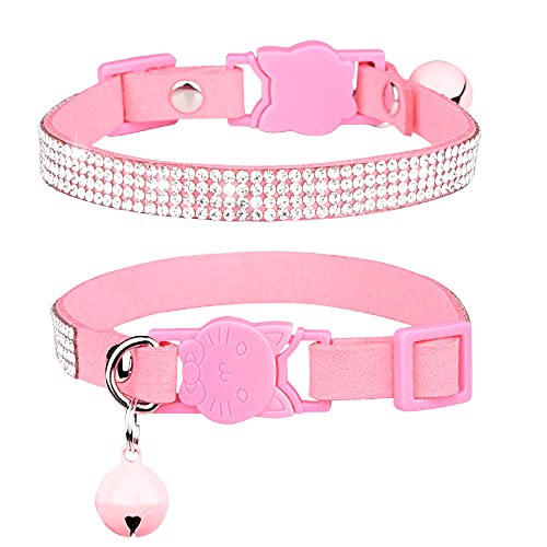 Dogs Kingdom Hundehalsband mit Glöckchen – glitzerndes Strasshalsband für Hunde und Katzen, weich, sicher, verstellbar, glänzendes Halsband für kleine Welpen und Mädchen Dogs Kingdom Hundehalsband mit Glöckchen – glitzerndes Strasshalsband für Hunde und Katzen, weich, sicher, verstellbar, glänzendes Halsband für kleine Welpen und Mädchen von Dogs Kingdom