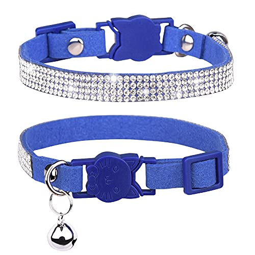 Dogs Kingdom Hundehalsband mit Glöckchen – glitzerndes Strasshalsband für Hunde und Katzen, weich, sicher, verstellbar, glänzendes Halsband für kleine Welpen und Mädchen Dogs Kingdom Hundehalsband mit Glöckchen – glitzerndes Strasshalsband für Hunde und Katzen, weich, sicher, verstellbar, glänzendes Halsband für kleine Welpen und Mädchen von Dogs Kingdom