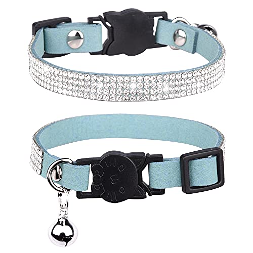 Dogs Kingdom Hundehalsband mit Glöckchen – glitzerndes Strasshalsband für Hunde und Katzen, weich, sicher, verstellbar, glänzendes Halsband für kleine Welpen und Mädchen Dogs Kingdom Hundehalsband mit Glöckchen – glitzerndes Strasshalsband für Hunde und Katzen, weich, sicher, verstellbar, glänzendes Halsband für kleine Welpen und Mädchen von Dogs Kingdom