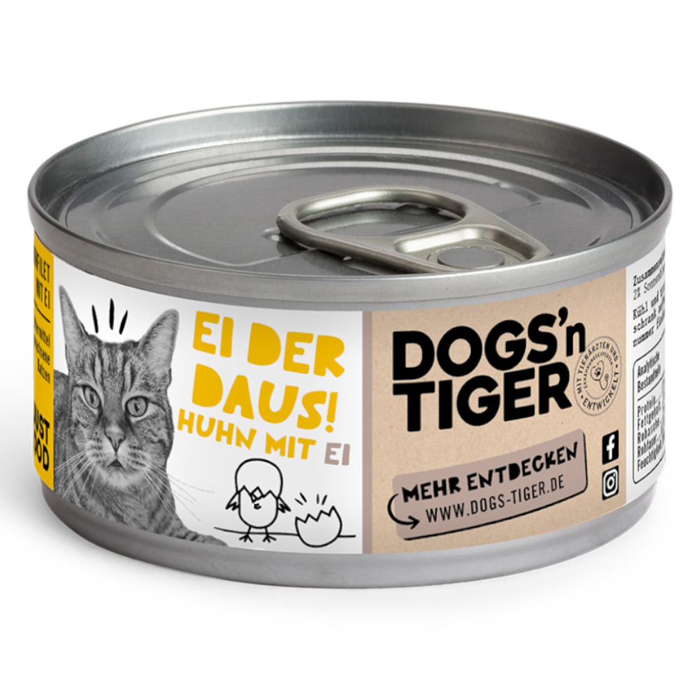 Dogs'n Tiger Cat Filet 12 x 70 g - Hühnerfilet mit Ei von Dogs'n Tiger