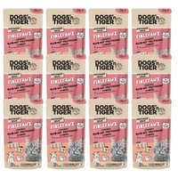 Dogs'n Tiger Adult Nassfutter Katze, Firlefanz, Rind, Truthahn & Möhre, 12x 125g von Dogs'n Tiger