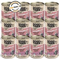 Dogs'n Tiger Glücksbringer Rind & Lamm 12x400 g von Dogs'n Tiger