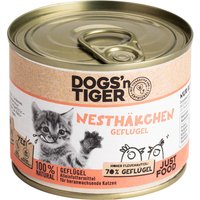 Dogs'n Tiger Junior Cat 6 x 200 g - Geflügel von Dogs'n Tiger