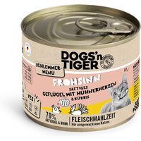 Dogs'n Tiger Schlemmermenü 6 x 200 g - Geflügel mit Huhn von Dogs'n Tiger