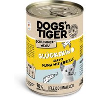 Dogs'n Tiger Schlemmermenü 6 x 400 g - Kitten - Huhn mit Forelle von Dogs'n Tiger