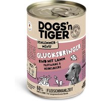 Dogs'n Tiger Schlemmermenü für Hunde 6 x 400 g - Rind mit Lamm, Pastinake & Heidelbeere von Dogs'n Tiger