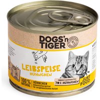 Dogs'n Tiger Senior Cat 6 x 200 g - Leibspeise Hühnchen von Dogs'n Tiger