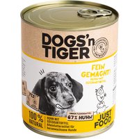 Sparpaket Dogs'n Tiger Junior 12 x 800 g - Huhn & Süßkartoffel von Dogs'n Tiger